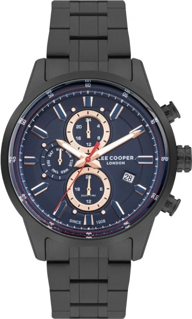 Montre analogique pour homme Lee Cooper en acier bleu