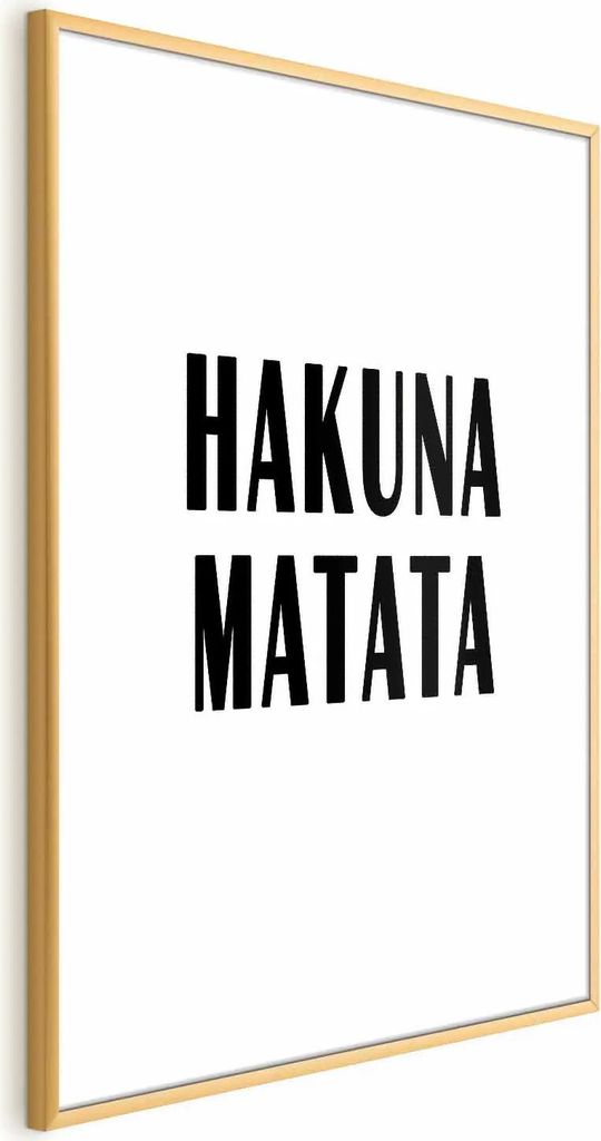 Posterpapier Poster - Hakuna Matata 40x60 cm Text m-A-0784-ao-a