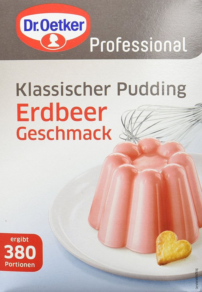 Dr. Oetker Pudding Erdbeer-Geschmack 2.5 kg, 1er Pack (1 x Produktbild 