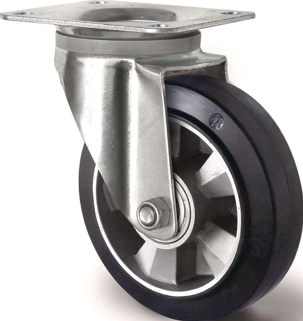 Tecwerk Schwerlastlenkrolle Lenkrolle Elastikgummi 135 mm 110 mm - 1 Stk.