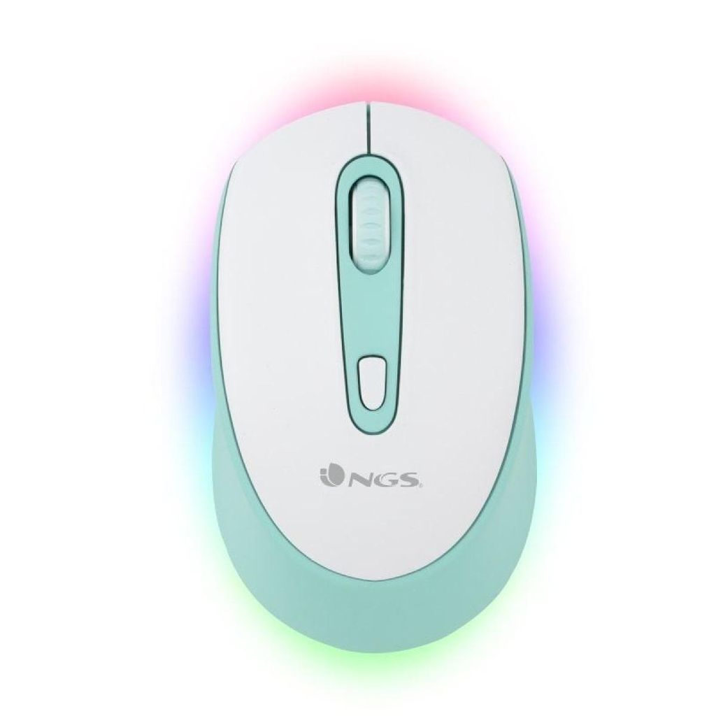 NGS Smog Mint-RB Bluetooth-Funkmaus / Wiederaufladbarer Akku / Bis zu 1600 DPI / Mintgrün