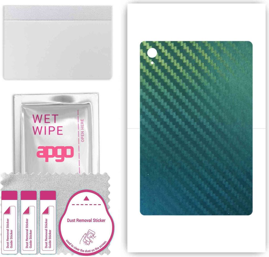 apgo Rückseite Schutzfolie, Skin, kompatibel mit Lenovo Tab M8 HD Gen 2, Hinten Displayschutzfolie aus Vinylfolie, kratzfest, einfache Montage - K...