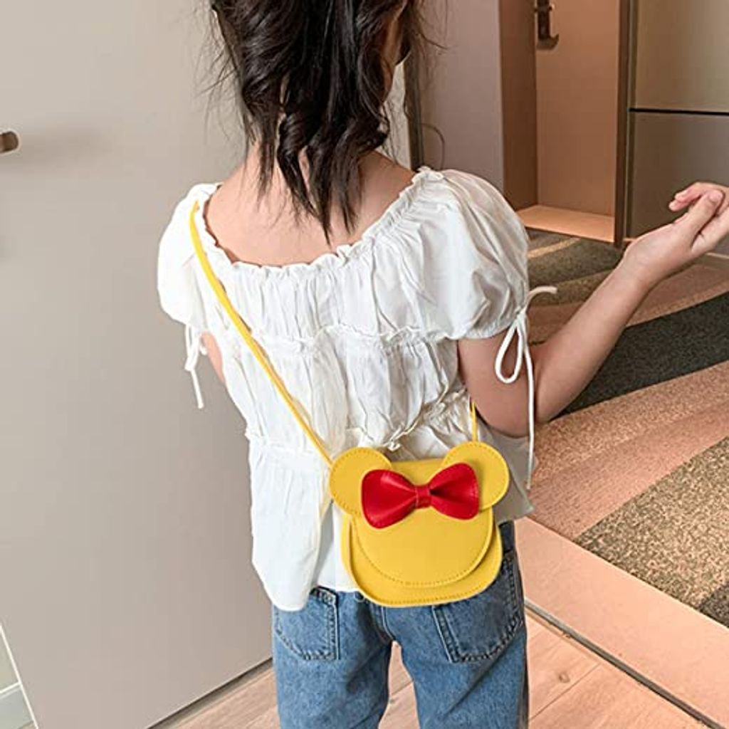 Niedliche Minnie Maus Umhängetasche Für Kleine Mädchen – 17,8 Cm, Verstellbar, Aus Segeltuch