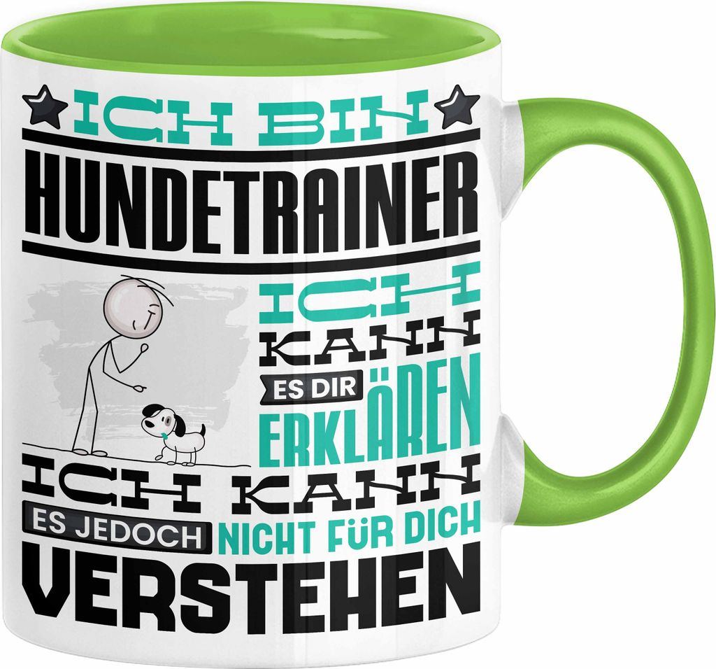 Hundetrainer Geschenk Kaffee-Tasse Geschenkidee für Produktbild 
