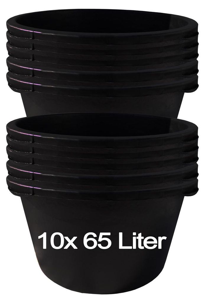 10 seaux à mortier de 65 litres Seau de chantier Seau à Image du produit 