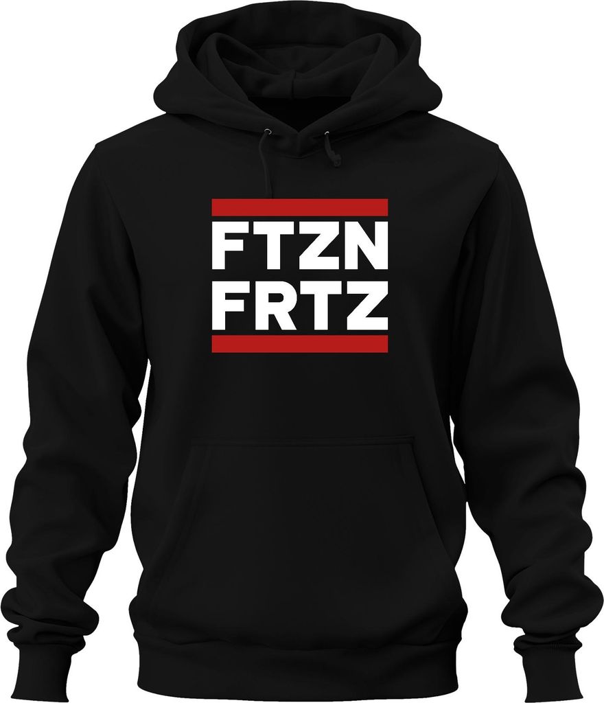 FTZN FRTZ Fritze Bundestag Bundeskanzler FTZNFRTZ Merz Politik Satire Uni Hoodie Kapuzenpullover, Schwarz, S