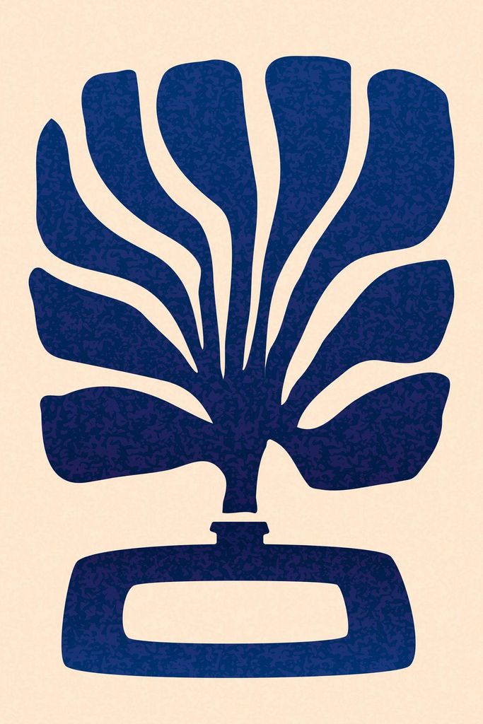 TADESSI Leinwandbild Abstrakte Tintenkunst - Wandbild 80 x 120 cm - Kunstdruck auf Leinwand in Creme Beige - M1-No.51662