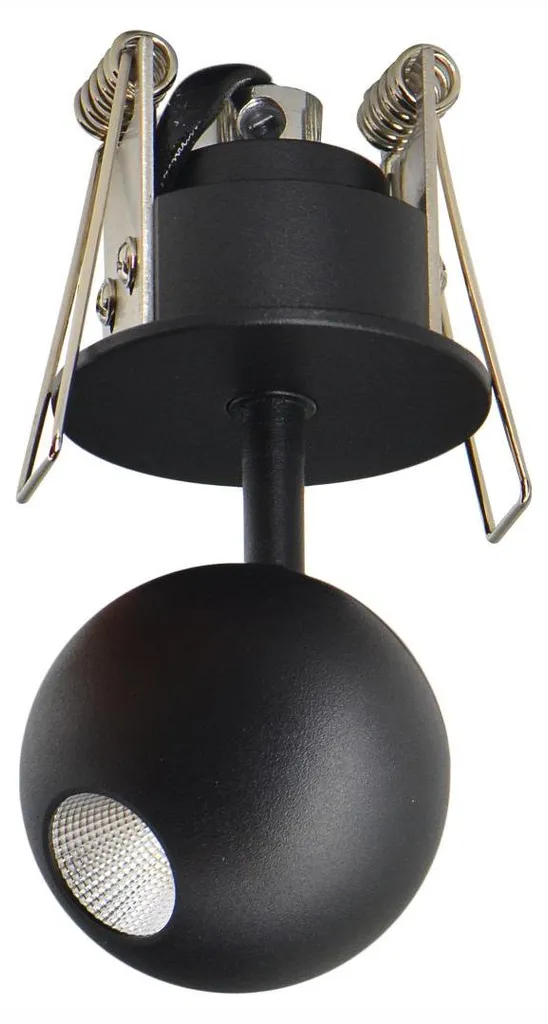 Spot LED Noir Mat CRI 93 orientable 3000K pour accentuation de luxe