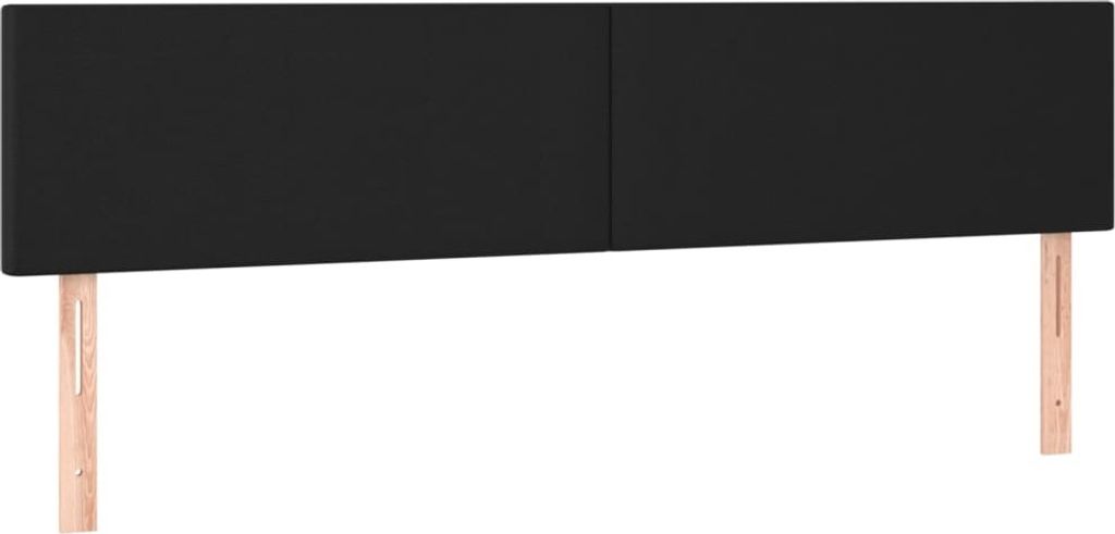 vidaXL Testiere 2 pezzi nero 100x5x78/88 cm Similcuoio Immagine del prodotto 