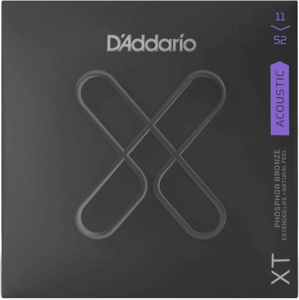 Cordes D'Addario XTAPB1152 Phosphor Bronze avec revêtement protecteur 11-52