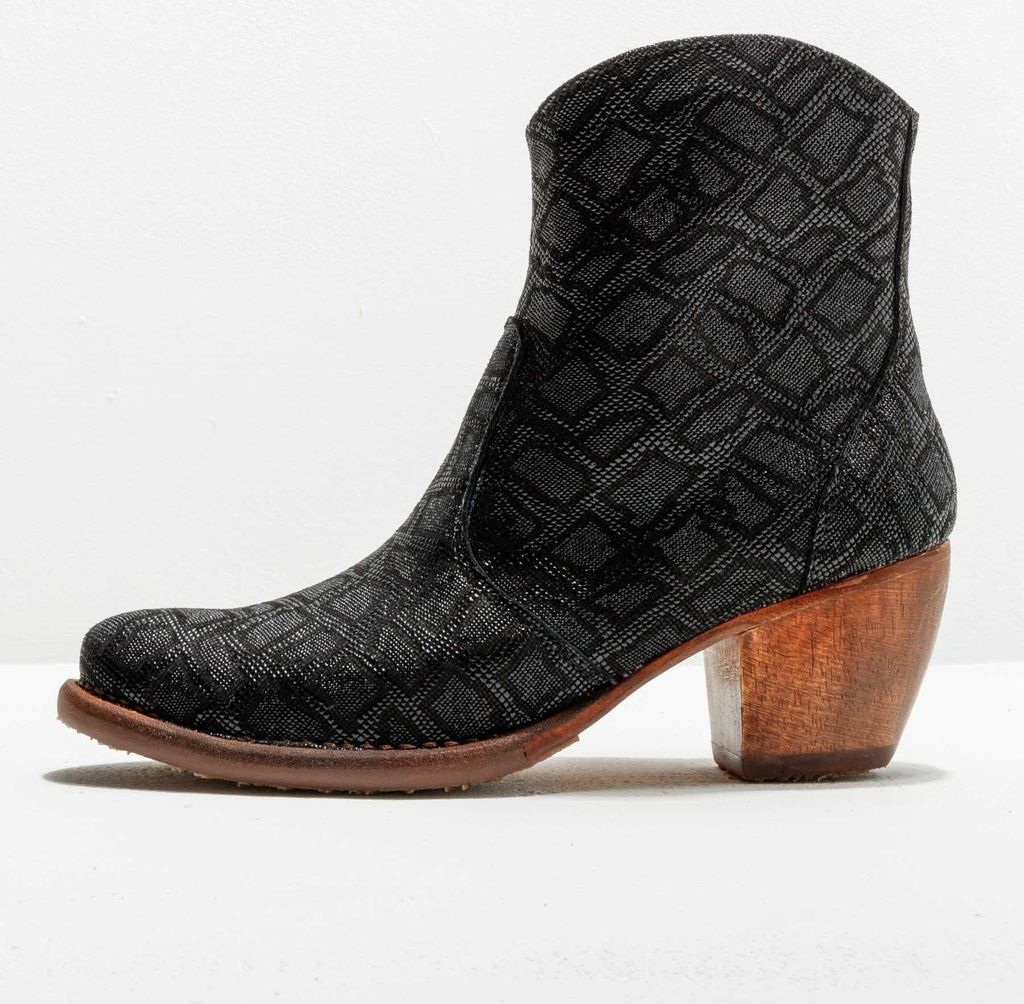 Neosens Schnürstiefel mit hohem Absatz Damen S3096P FANTASY DROPS BLACK / MUNSON Farbe Schwarz