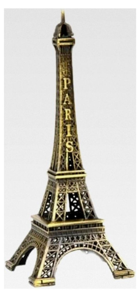 Miniatur Eiffelturm Statue in Kupferfarbe als Tischdekoration