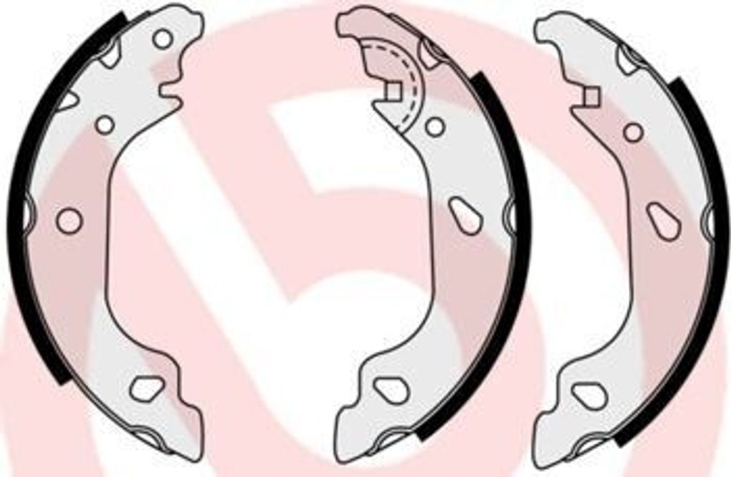 BREMBO Bremsbackensatz Trommelbremse Hinten für FIAT GRANDE PUNTO (199) 180mm S 23 551