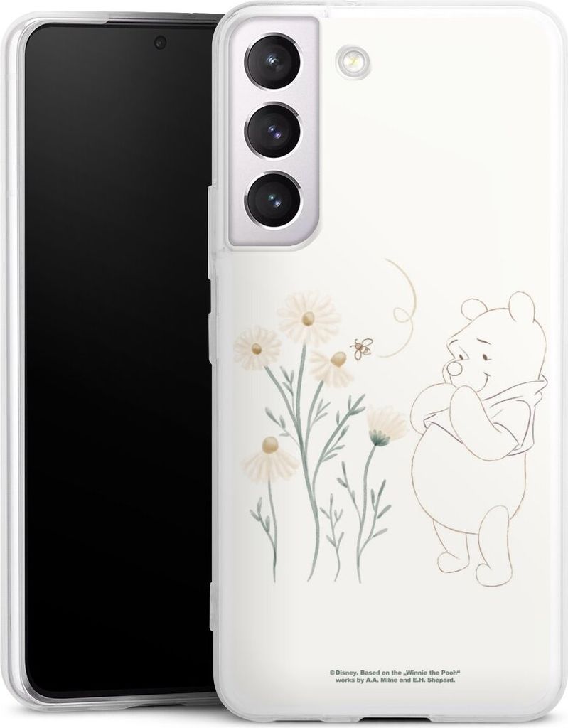 DeinDesign Slim Hülle für Samsung Galaxy S22 Silikon Case Ultra Dünn Handyhülle Biene Disney Winnie Puuh