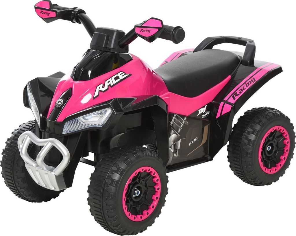 Rutschauto Kinderfahrzeug Tretauto Licht Musik 18-36 Monate Kunststoff Stahl Rosa 67,5X38X44Cm