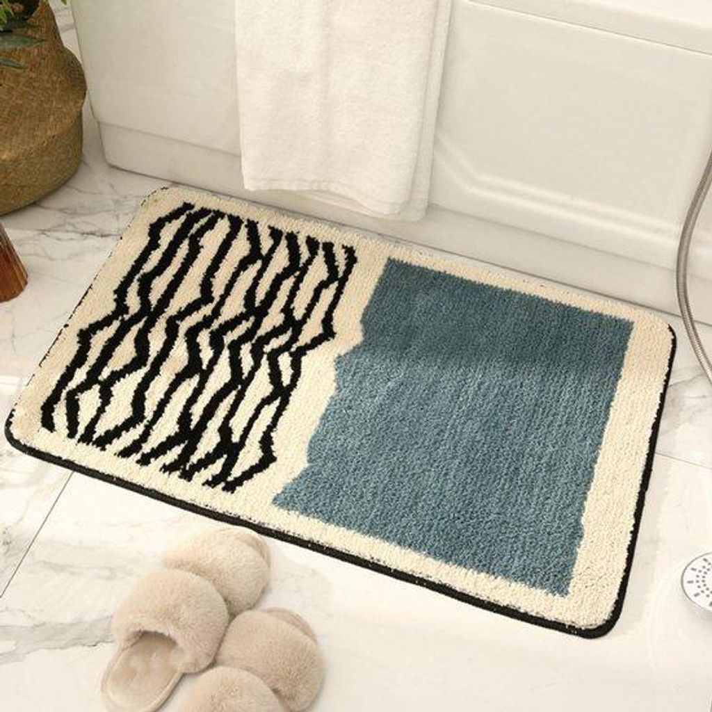 Lichtgewicht luxe badkamermat Anti-slip, water absorberend, voor thuis badkamer deur