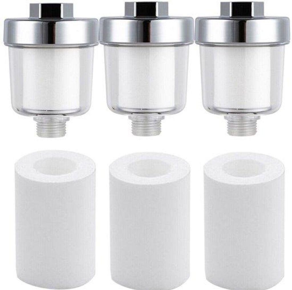 Duschkopfilterpatroon für Wasserenthaartung Wasserenthaarter für hartes Wasser - Filter + Filterpatroon
