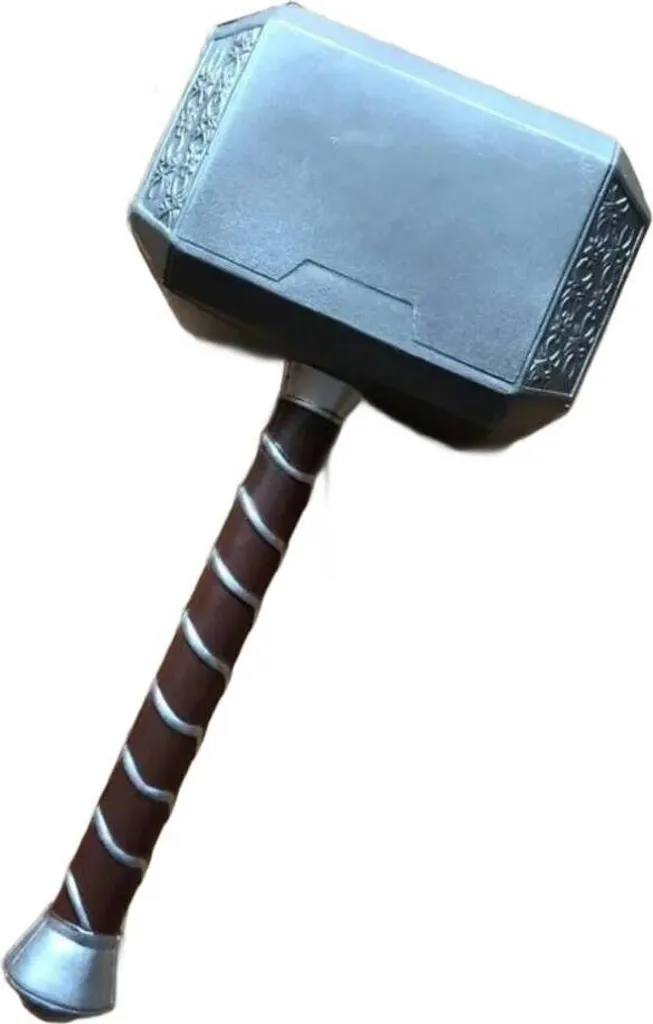 Marteau de Thor Mjolnir 1:1 en caoutchouc pour cosplay de super-héros
