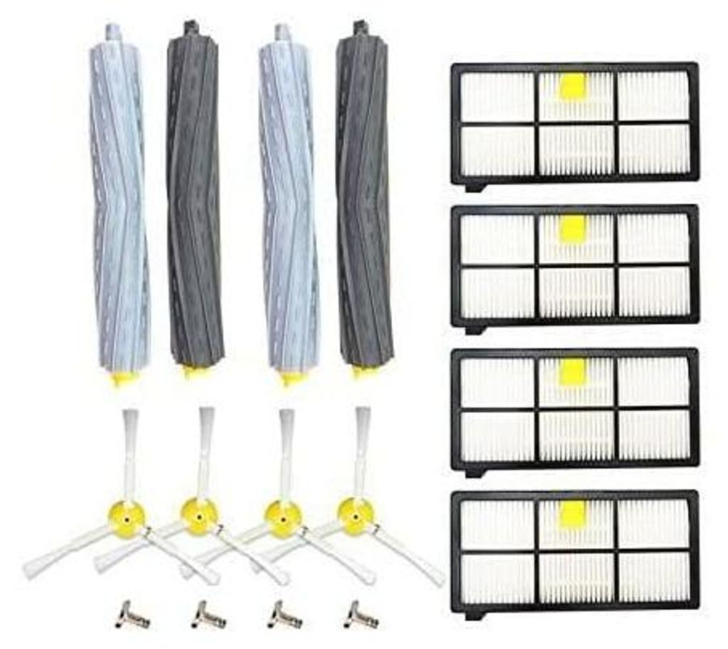 Zubehör-Set für Staubsauger iRobot Roomba Serie 800 805 850 860 865 866 870 871 880 886 890 891 895 896 900 960 965 966 980, 16in1