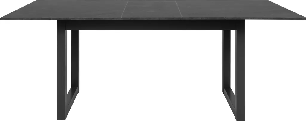 Table à manger extensible Austin anthracite effet ardoise L160/200 cm - 3