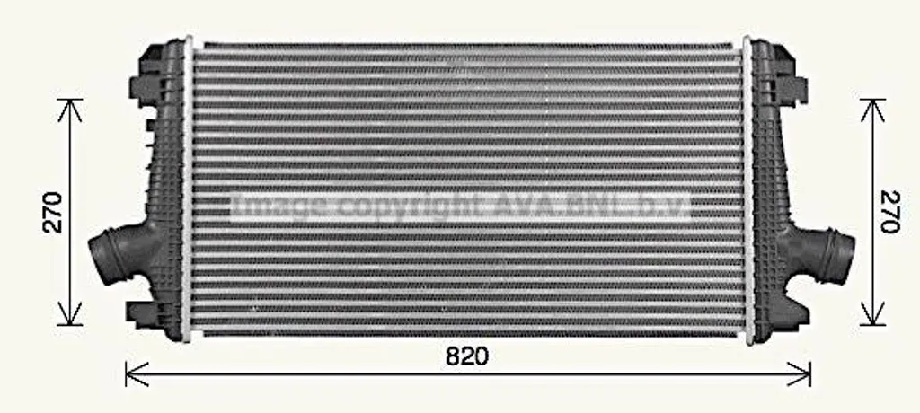 Intercooler AVA OL4722 pour Insignia - Refroidisseur Turbo OE 1302274