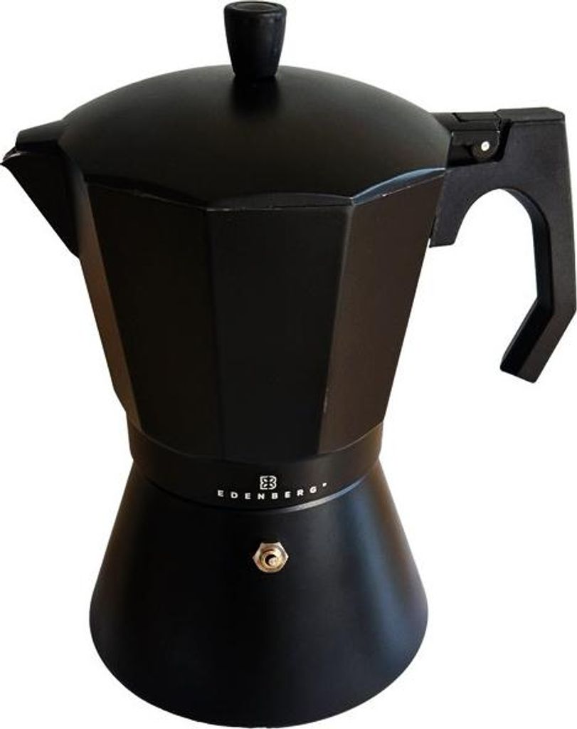 Percolator – Kaffeemaschine für 9 Tassen – Espressomaschine 350 ml – Schwarz