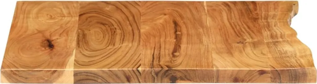 Plateau de lavabo bois acacia massif durable et résistant 58x52x2,5 cm - 3