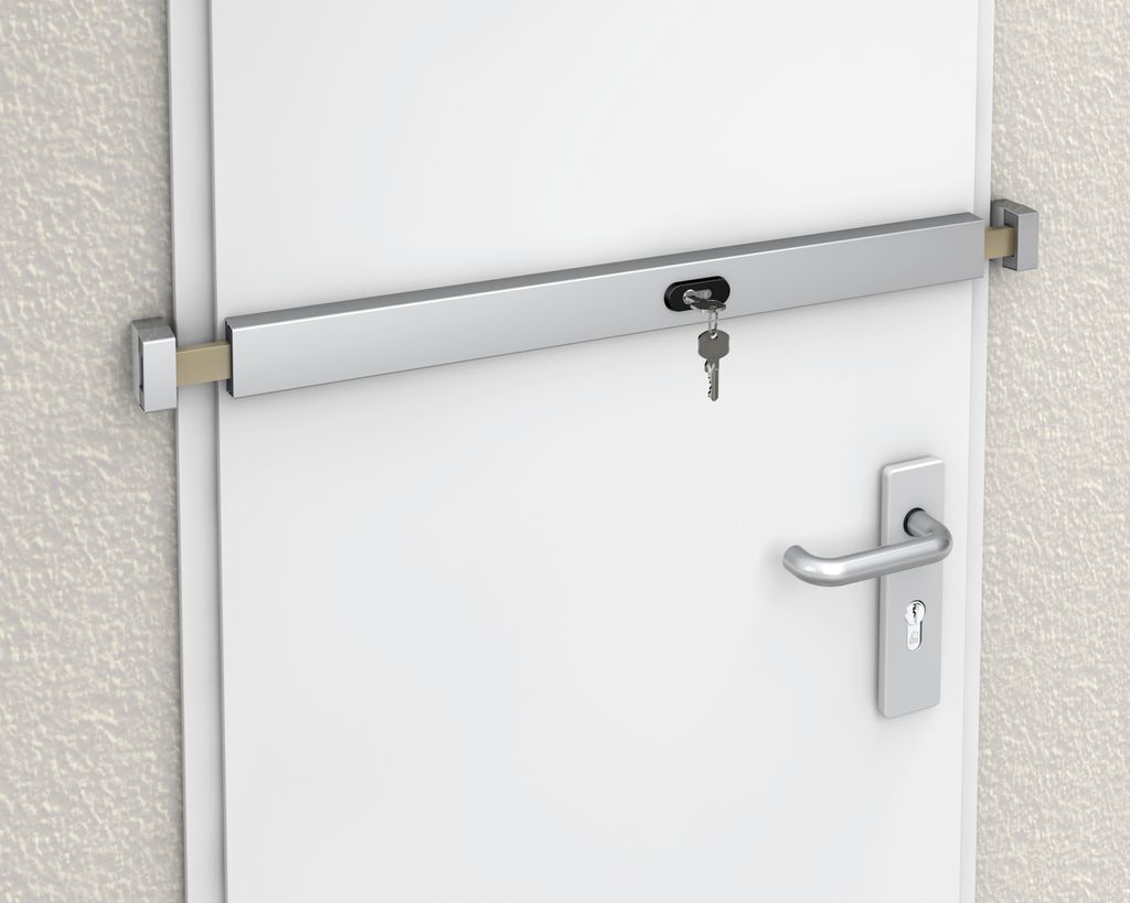 HMF Riegelschloss Mit Zahlencode - 4-stellig, 12,2x4x4,8cm, Zinklegierung