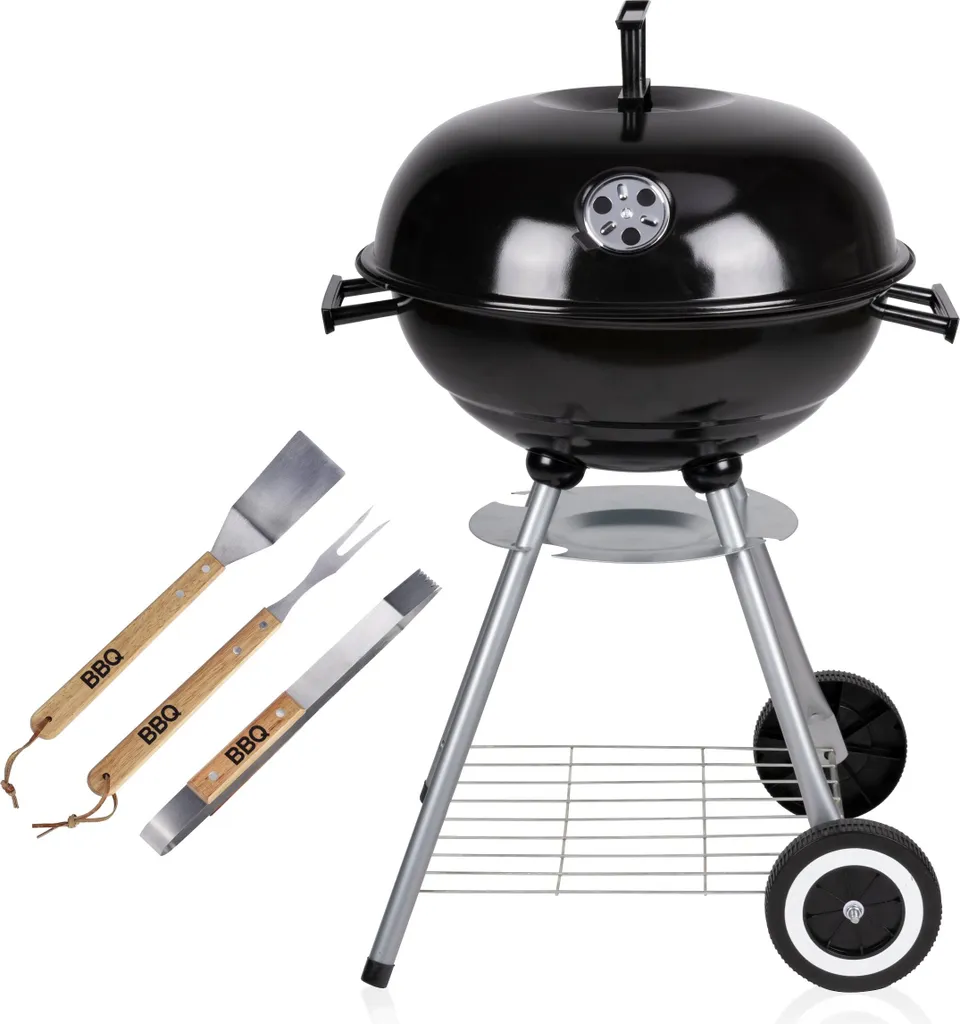 Barbecue charbon de bois facile à nettoyer grâce au ramasse-cendres