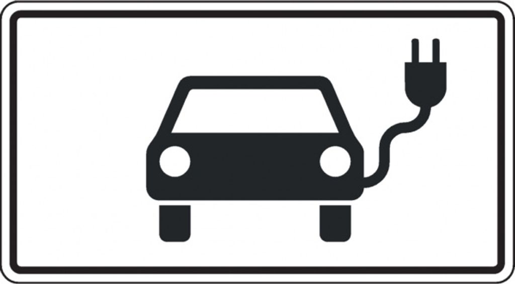 Dreifke Zusatzzeichen Elektrisch betriebene Fahrzeuge, Nr.1010-66, Aluminium...