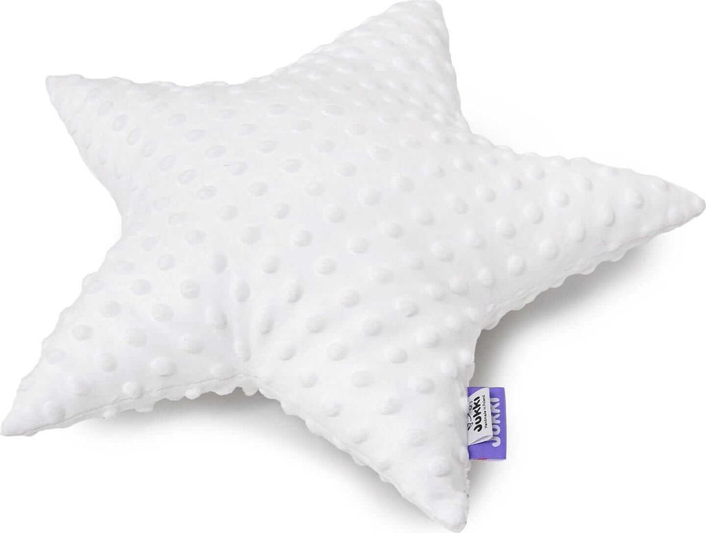 White Minky Sternkissen Produktbild 