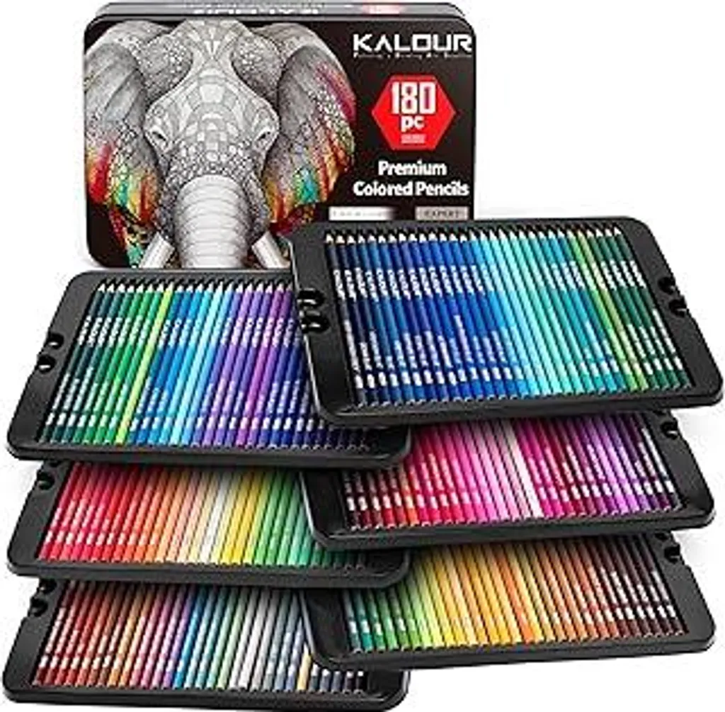 Matite Colorate KALOUR 180: Il Set Definitivo per Disegno e Relax