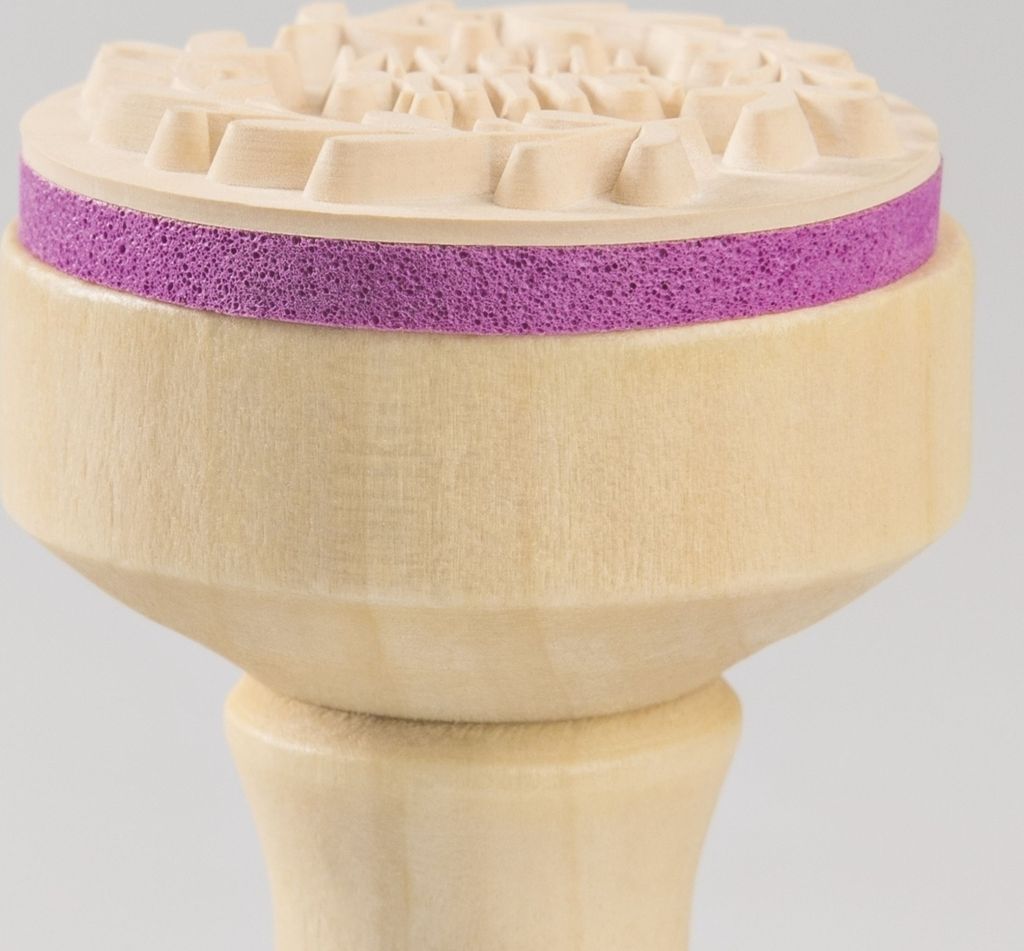 Motivstempel rund 'Meins' 3,2cm Packung mit 3 Stück