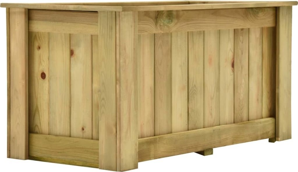 "Rabatt" Garten-Hochbeet/Pflanzgefäß/Pflanzkübel - 100x50x50 cm Kiefernholz Imprägniert - Beete CC20231