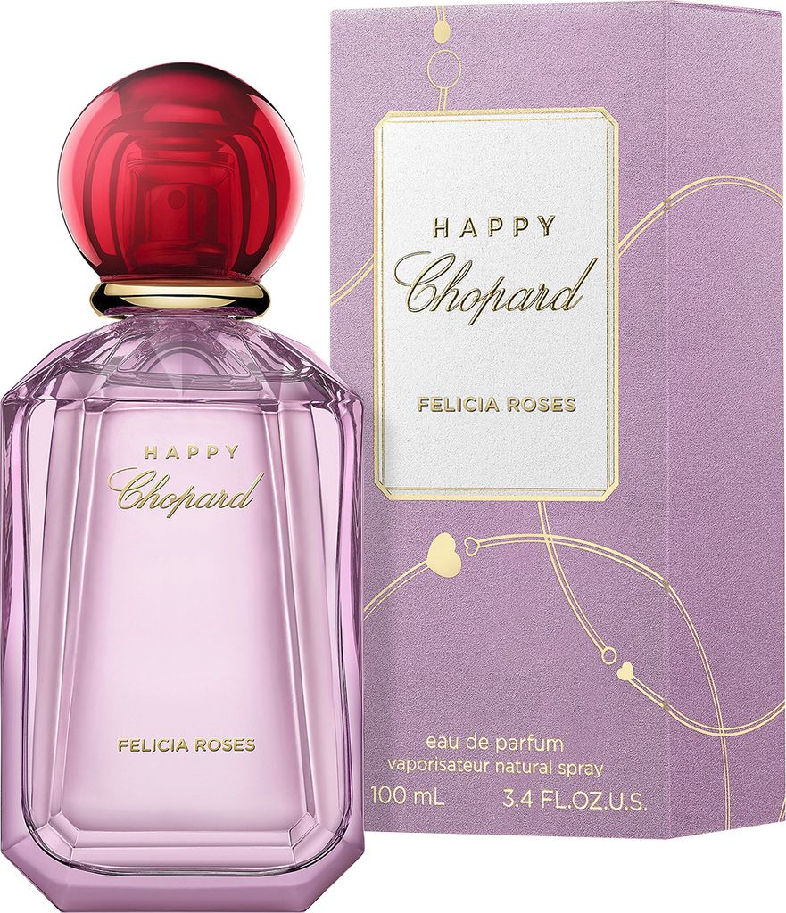 A perfume bottle and its box are displayed against a white background.