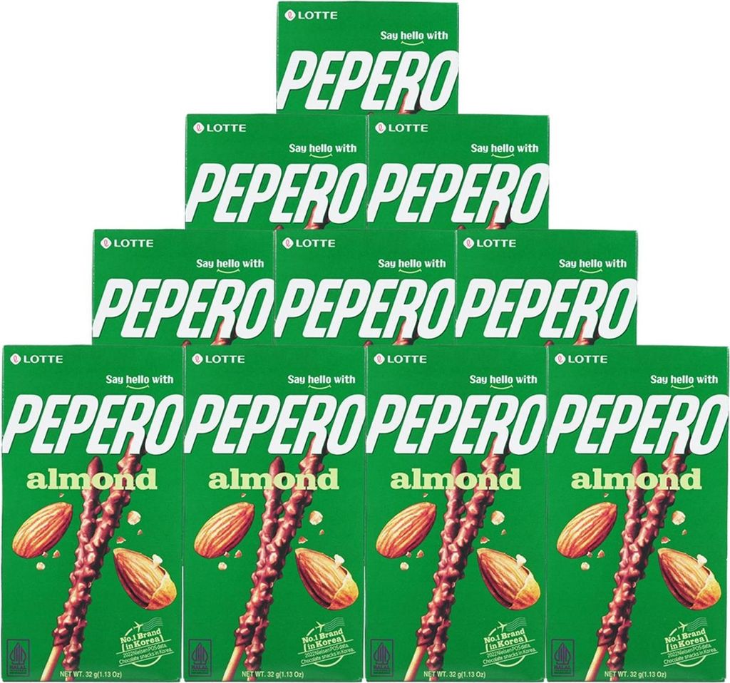 Lotte Pepero Almond Sticks 10x32g Produktbild 