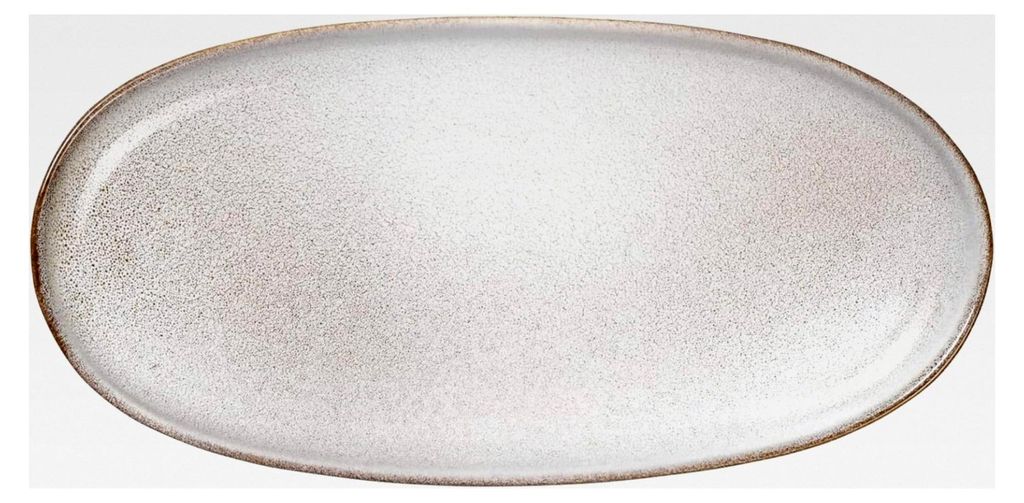 Aperitifteller oval 20 x 10 cm in Sand