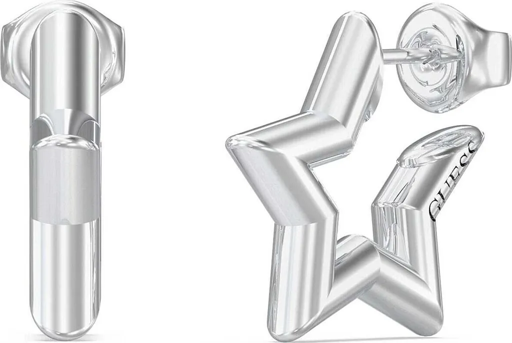 Orecchini circolari Guess Silver Collection Iconique - donna