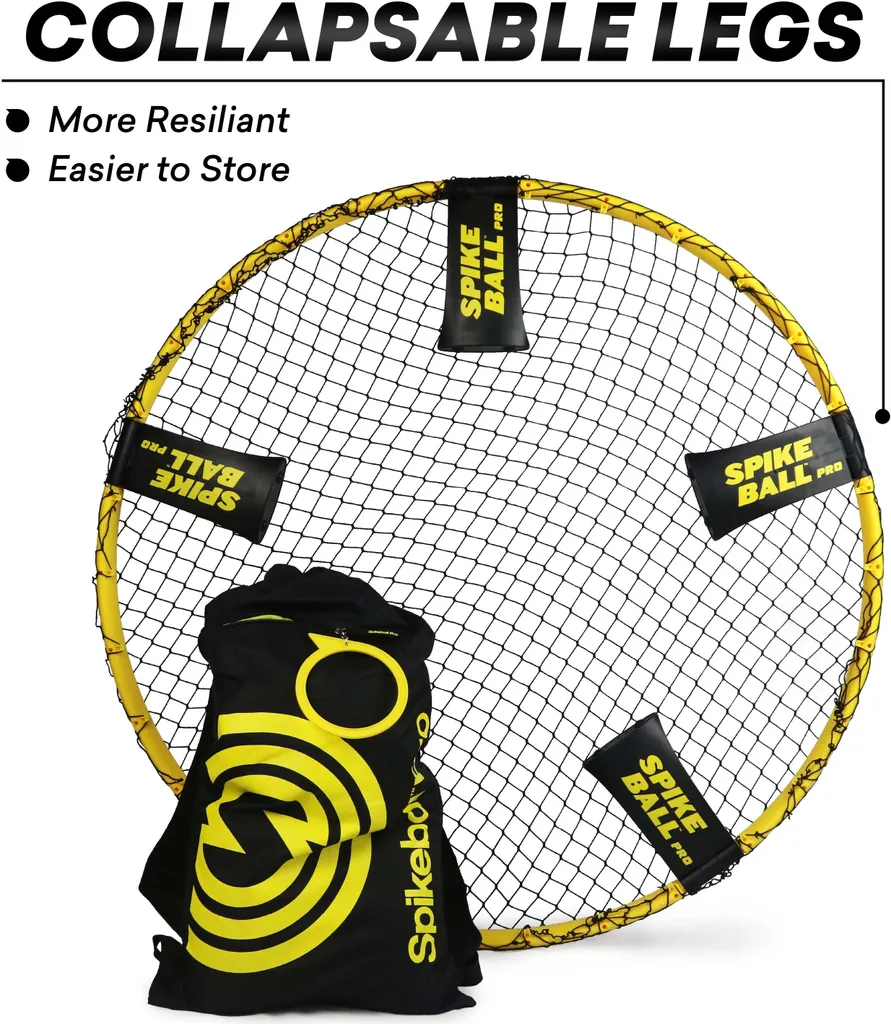 Spikeball Pro avec Filet Ajustable et Balles Texturées Grip Amélioré - 19