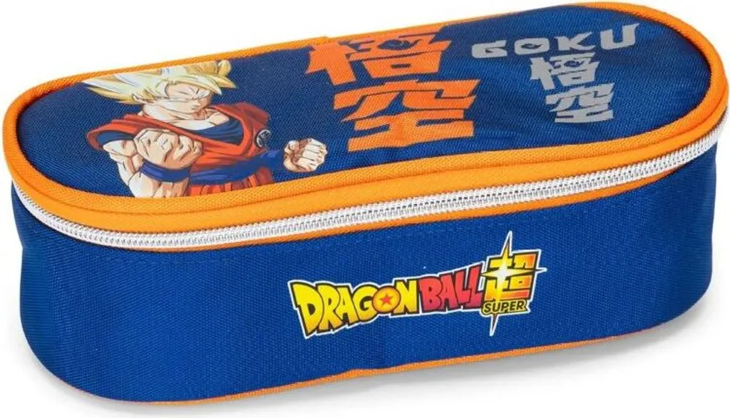 Trousse DragonBall Goku Bleu Orange avec fermeture éclair ultra robuste