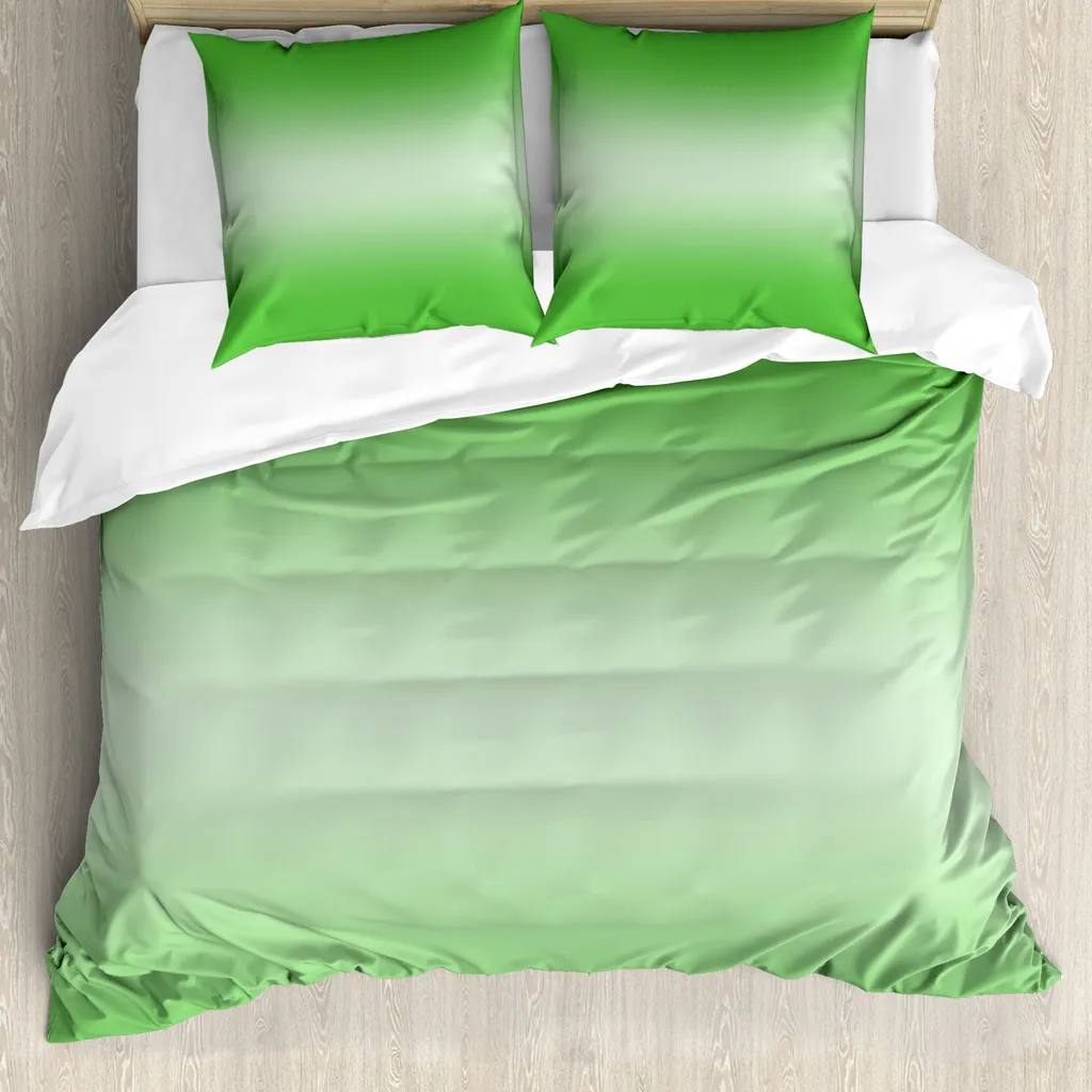Set Letto 200x200 Verde Erba ABAKUHAUS Design Digitale Antiacaro