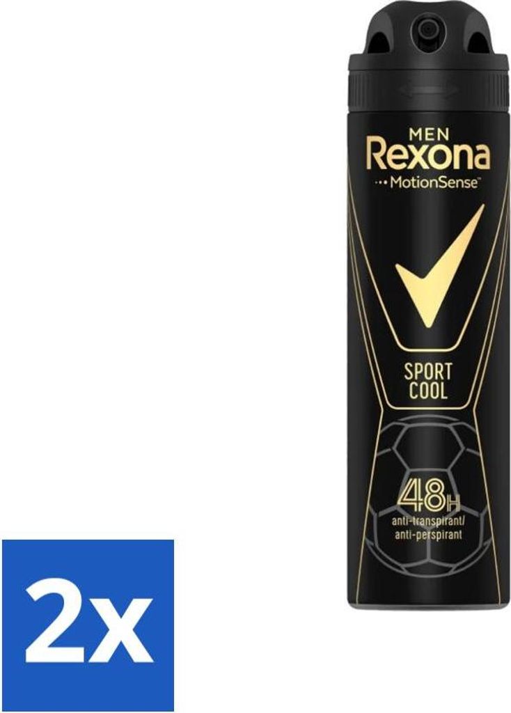 Rexona Men - Sport Cool - Deodorant Spray - Antitranspirant - 150 ml - Vorteilspack - 2 Stücke