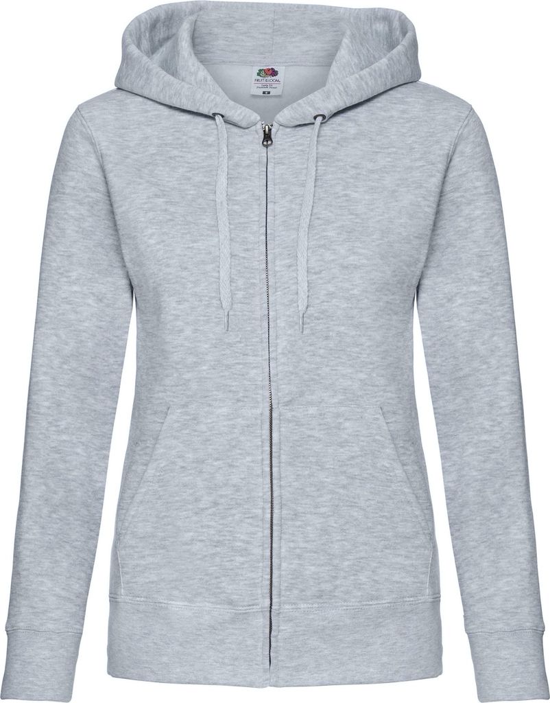 Fruties Sweatshirt mit Reißverschluss für Frauen Shegan grau meliert S