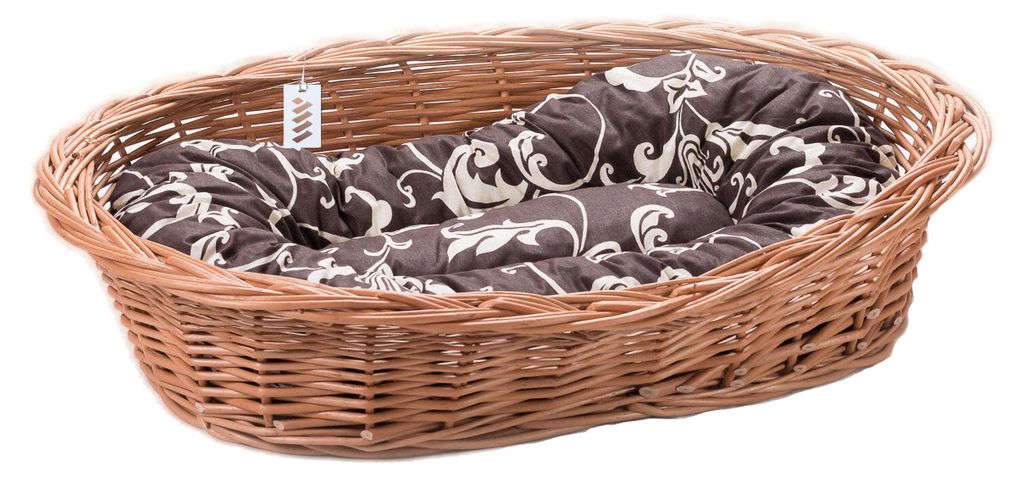 Wiklinowy Świat - Weidenkorb Hudekorb Hundebett Weidenbett für Haustiere - Natürlich warm, atmungsaktiv und stilvoll - Verschiedene Größen 120...