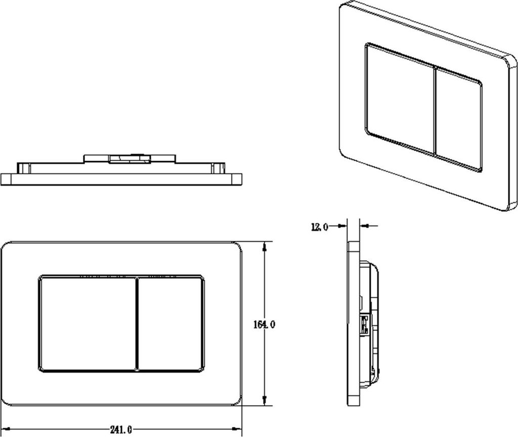 Drückerplatte Rosegold Gebürstet Kompatibel zu Geberit Duofix Sigma / DELTA 2 Mengenspülung