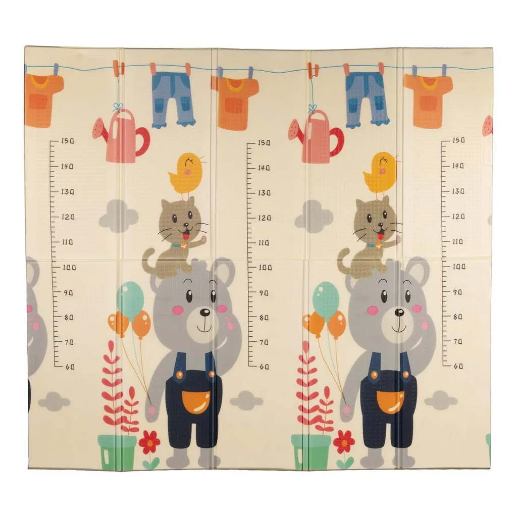 Grand tapis de sol pour bébé en mousse souple - Modèle 180x200 cm