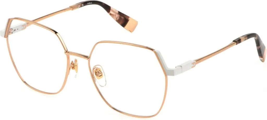 Occhiali Furla VFU675 Oro Rosa 0302 | Lusso Quotidiano in Metallo