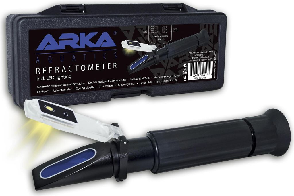 Arka - Refraktometer für Salzgehaltstests Meerwasser