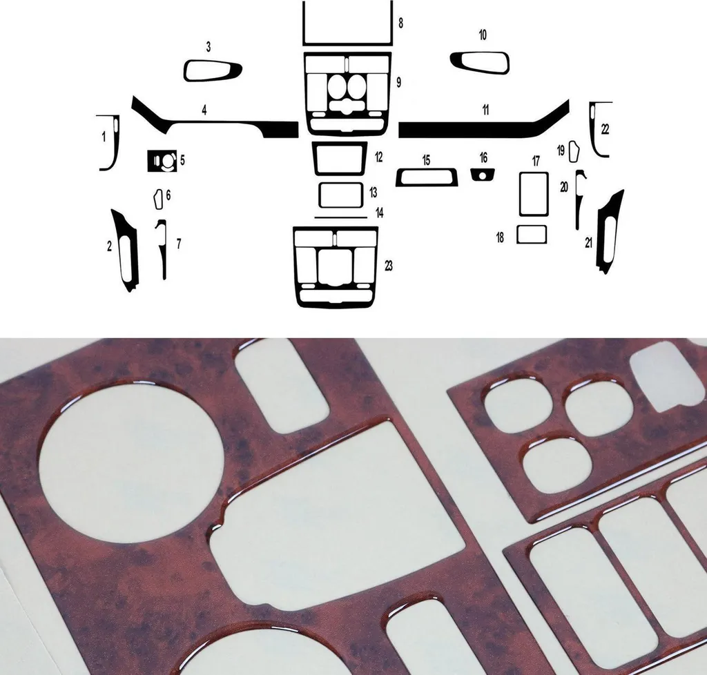 Set Decorativo Radica Mercedes Viano W639 03-06 - Copertura 22pz