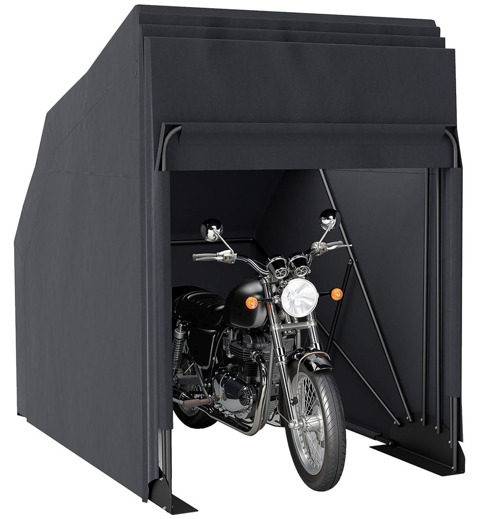 Motorrad Abdeckplane XXL 345 cm – Outdoor 600D Oxford wasserdicht schwarz